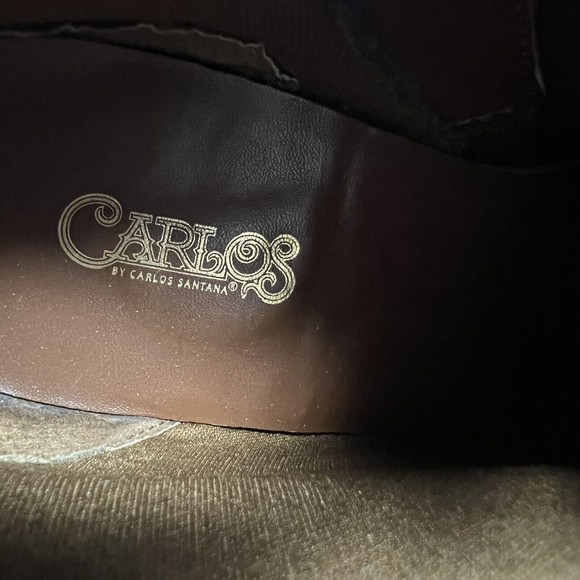 Carlos by‎ Carlos Santana Camira Brown Faux Suede Booties Ankle Boots Women's 9 - Picture 9 of 12